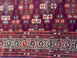 Antique Fine Turkmen Tribal Runner 2' 11'' x 8' 11''