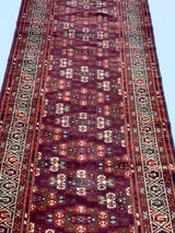 Antique Fine Turkmen Tribal Runner 2' 11'' x 8' 11''
