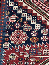 Antique Caucasian Kuba Rug 3' 8'' x 7' 1''
