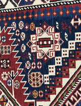 Antique Caucasian Kuba Rug 3' 8'' x 7' 1''