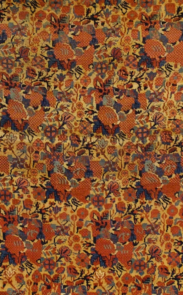 Antique  Tribal Khamseh Rug 4'4" x 7' 0"