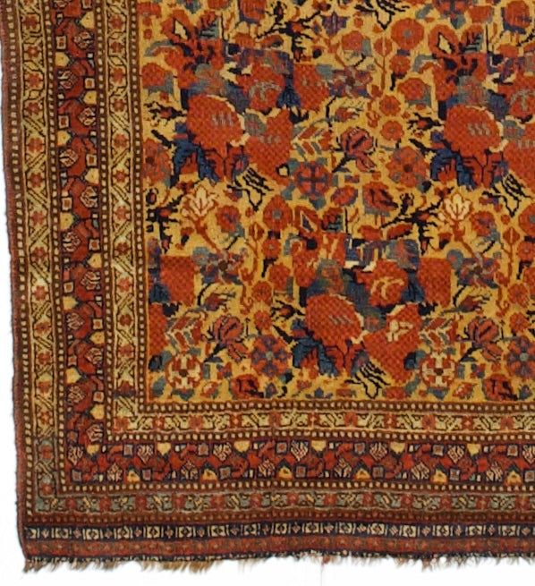 Antique  Tribal Khamseh Rug 4'4" x 7' 0"