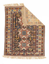 Antique Caucasian Lezgi Rug 3'10" x 4' 11"