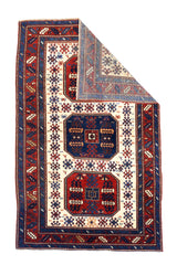 Antique Caucasian Chajli Kazak Rug 4'10" x 7' 10"