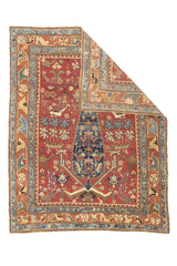 Antique  Karabagh Rug 4' 7" x 5' 10"