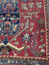 Antique  Karabagh Rug 4' 7" x 5' 10"