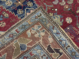 Antique  Karabagh Rug 4' 7" x 5' 10"