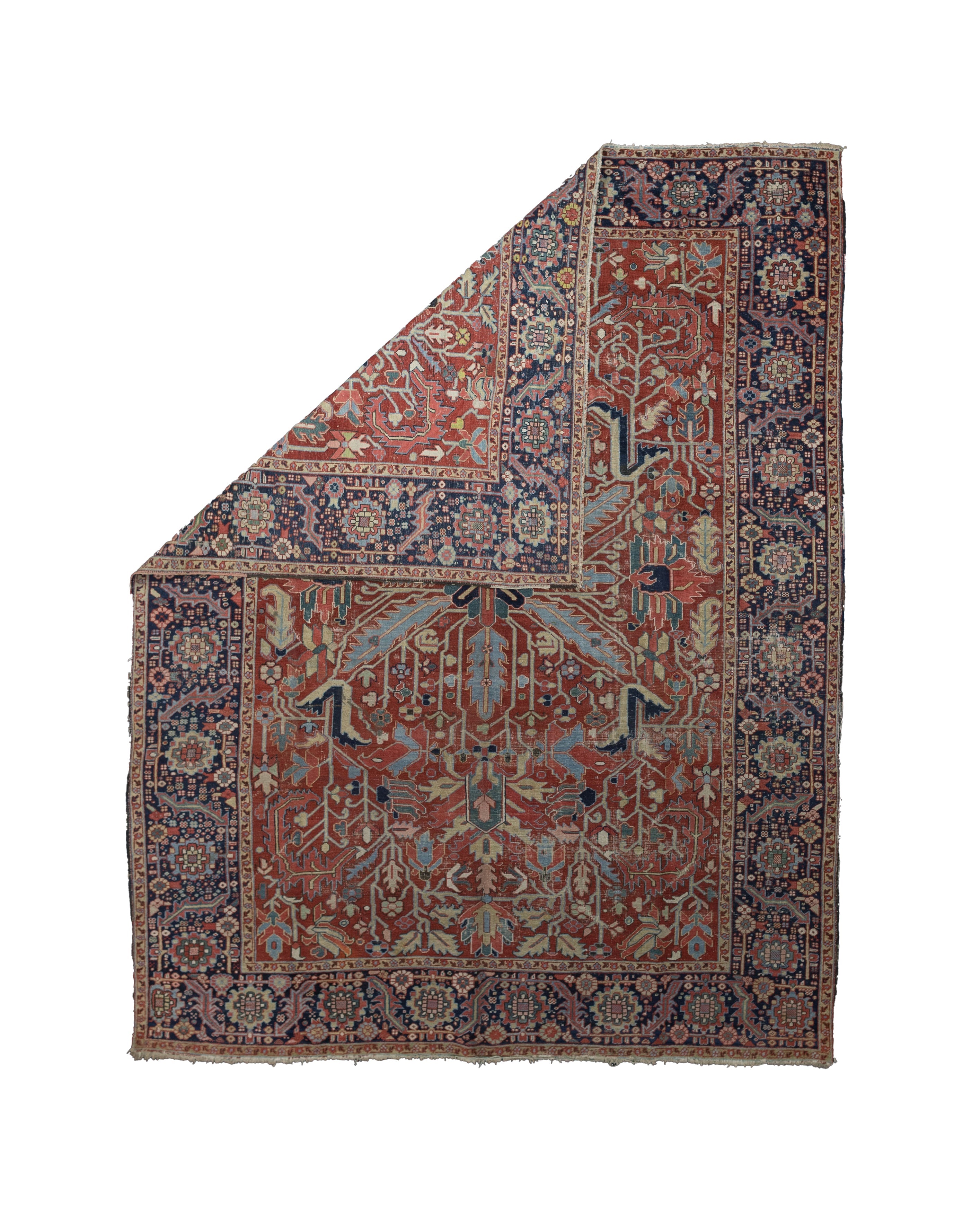 Antique  Heriz Serapi Rug 8'11" x 11' 7''