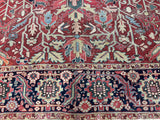 Antique  Heriz Serapi Rug 8'11" x 11' 7''