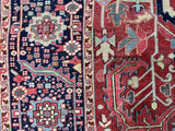 Antique  Heriz Serapi Rug 8'11" x 11' 7''