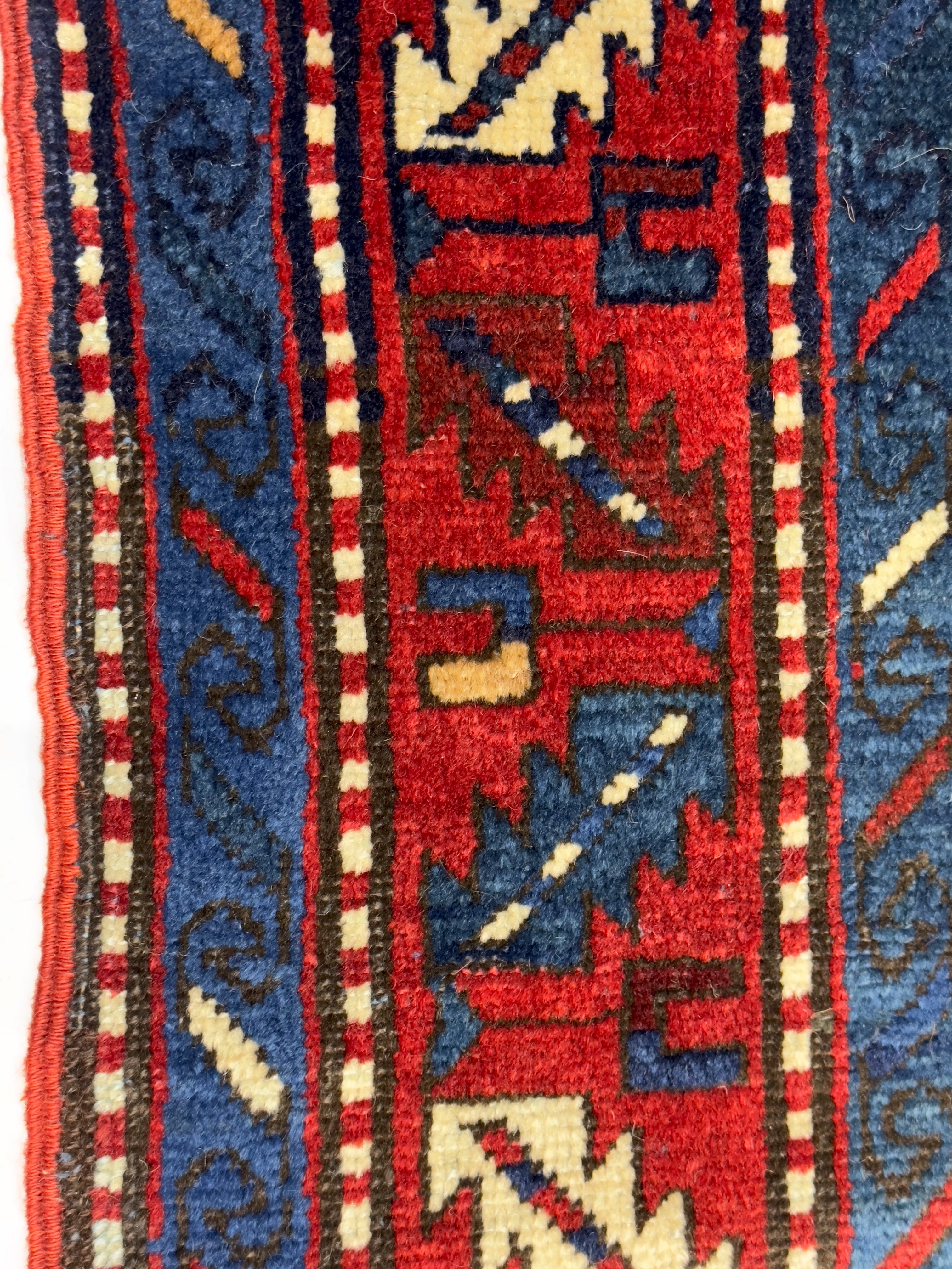Antique Caucasian Chajli Kazak Rug 4'10" x 7' 10"