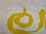 Fine Mid Century Genuine & Authentic French Wool Rug. Signed and designed by Jean Miro 4' 10'' x 6' 6''