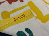 Fine Mid Century Genuine & Authentic French Wool Rug. Signed and designed by Jean Miro 4' 10'' x 6' 6''