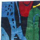 Mid Century French artistic Wool Rug 5'8" x 8' 0"