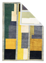 Mid Century French Artistic Wool Rug 6'10" x 9' 9"