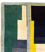 Mid Century French Artistic Wool Rug 6'10" x 9' 9"