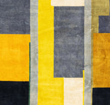 Mid Century French Artistic Wool Rug 6'10" x 9' 9"