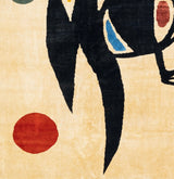 Fine French Mid Century Wool Rug Design after Miro 6'7" x 8' 2"