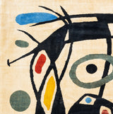 Fine French Mid Century Wool Rug Design after Miro 6'7" x 8' 2"