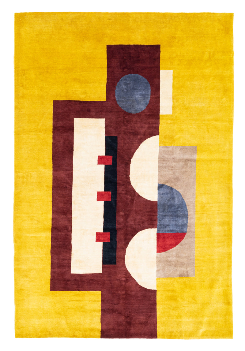 Fine French Artistic Design Inspired by Fernand Lager Rug 6'7
