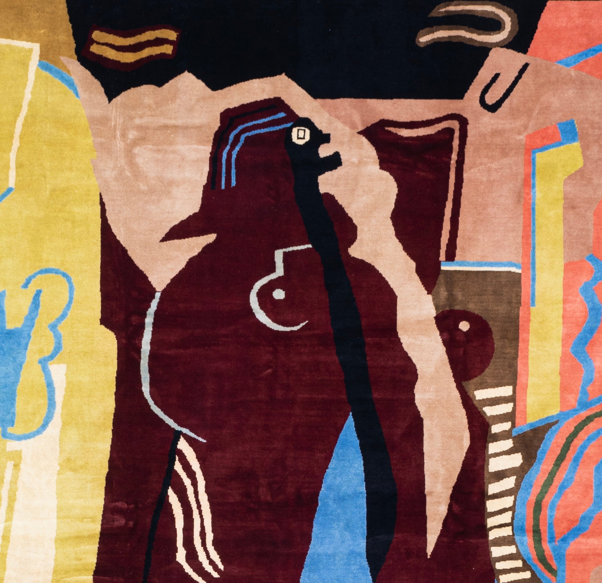 French Artistic Rug by Albert Gleizes 9'7" x 12' 0"