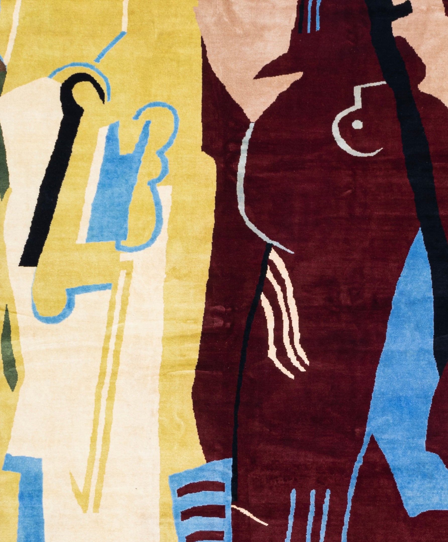 French Artistic Rug by Albert Gleizes 9'7" x 12' 0"