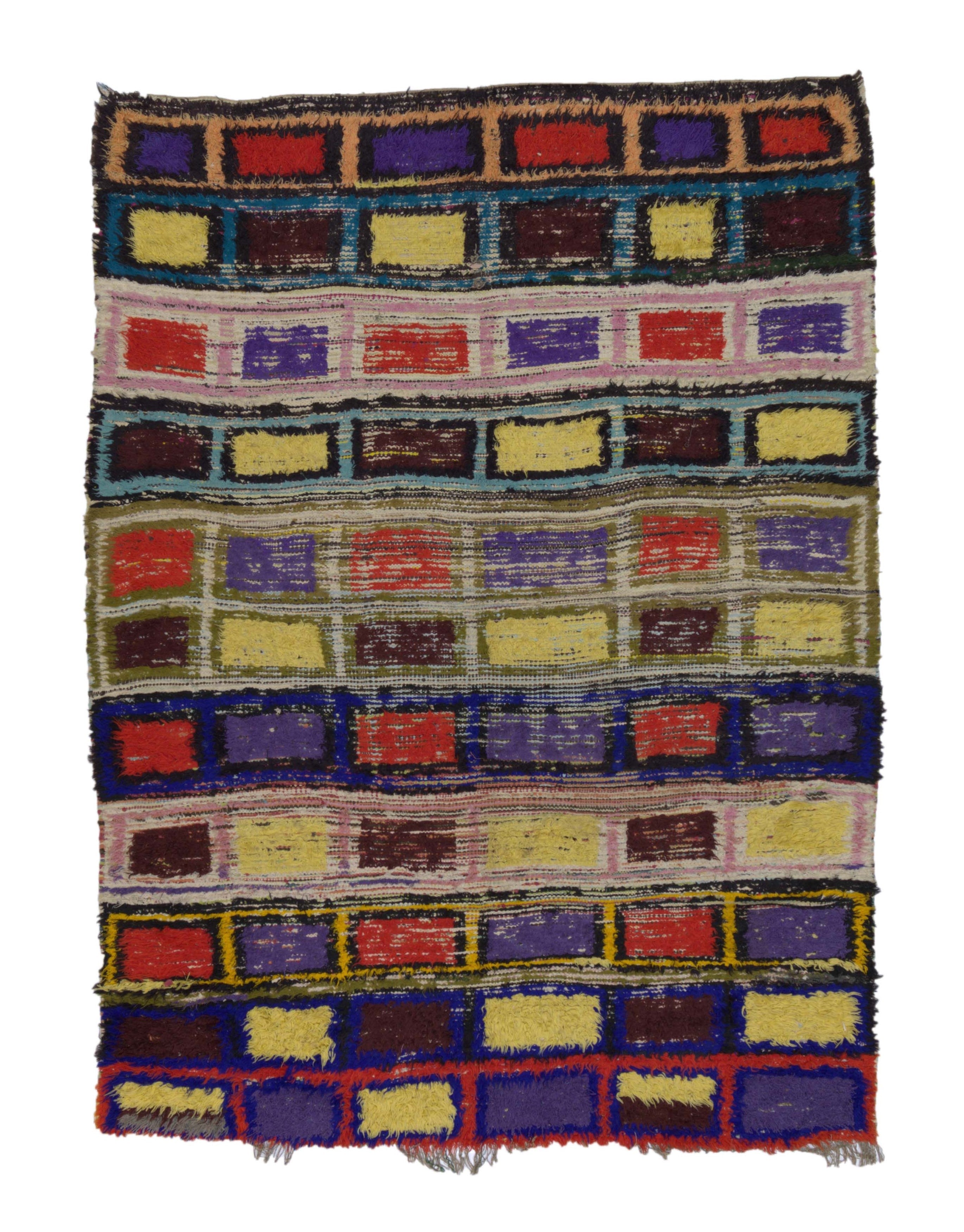 Mid Century Moroccan Rug 4' 11" x 6' 7''