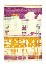 Mid Century Moroccan Rug 6'5" x 9' 6"