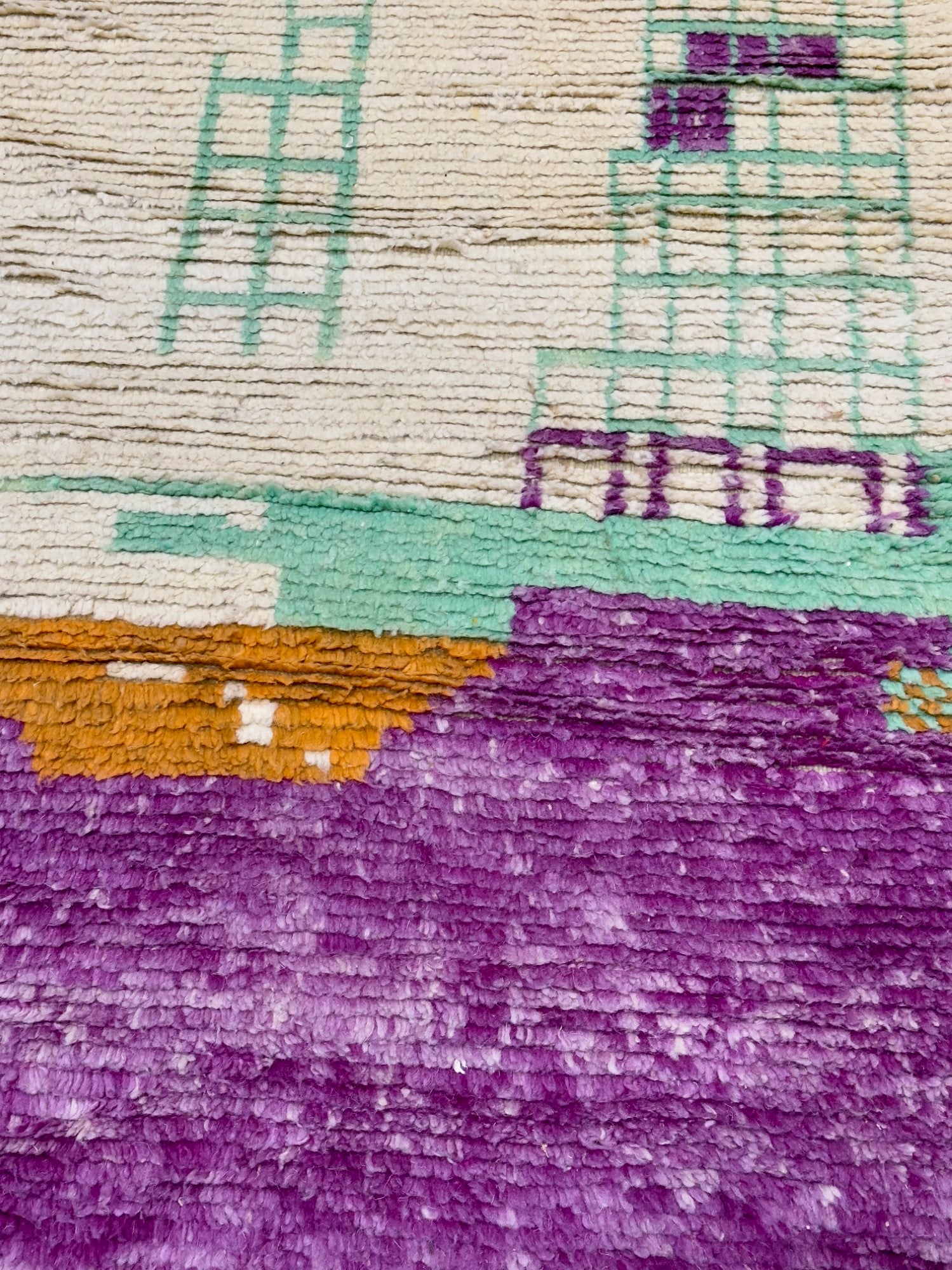 Mid Century Moroccan Rug 6'5" x 9' 6"