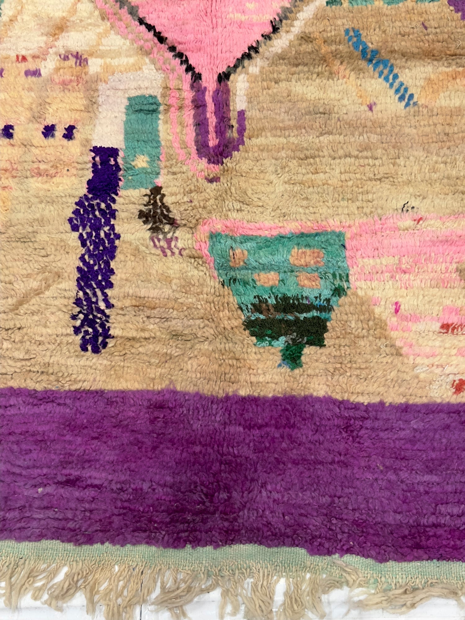 Vintage Moroccan Rug 5'8" x 9' 7''