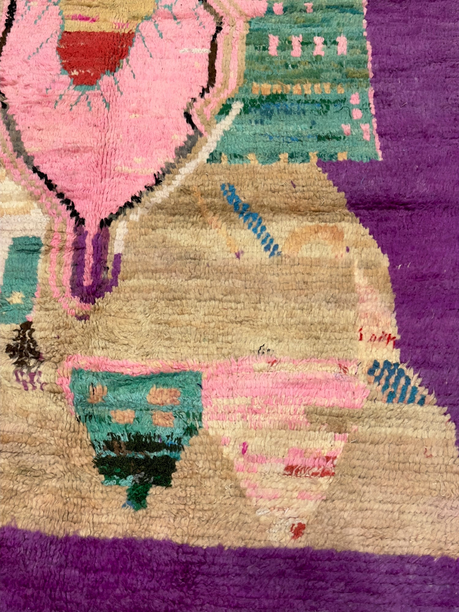 Vintage Moroccan Rug 5'8" x 9' 7''
