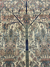 Antique Mohtasham Kashan Rug 3'11" x 6' 2"