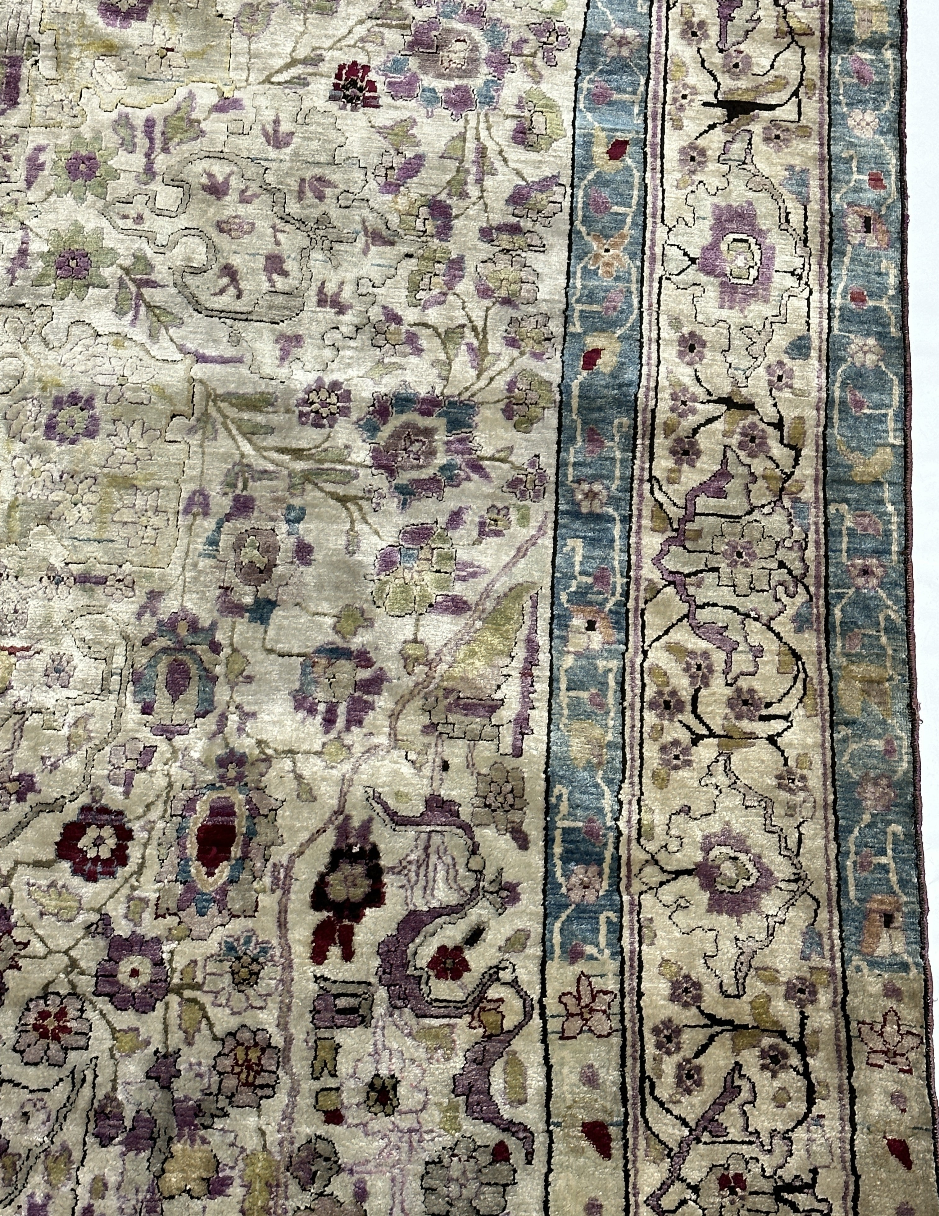 Antique Silk  Rug 3' 11" x 6' 11"