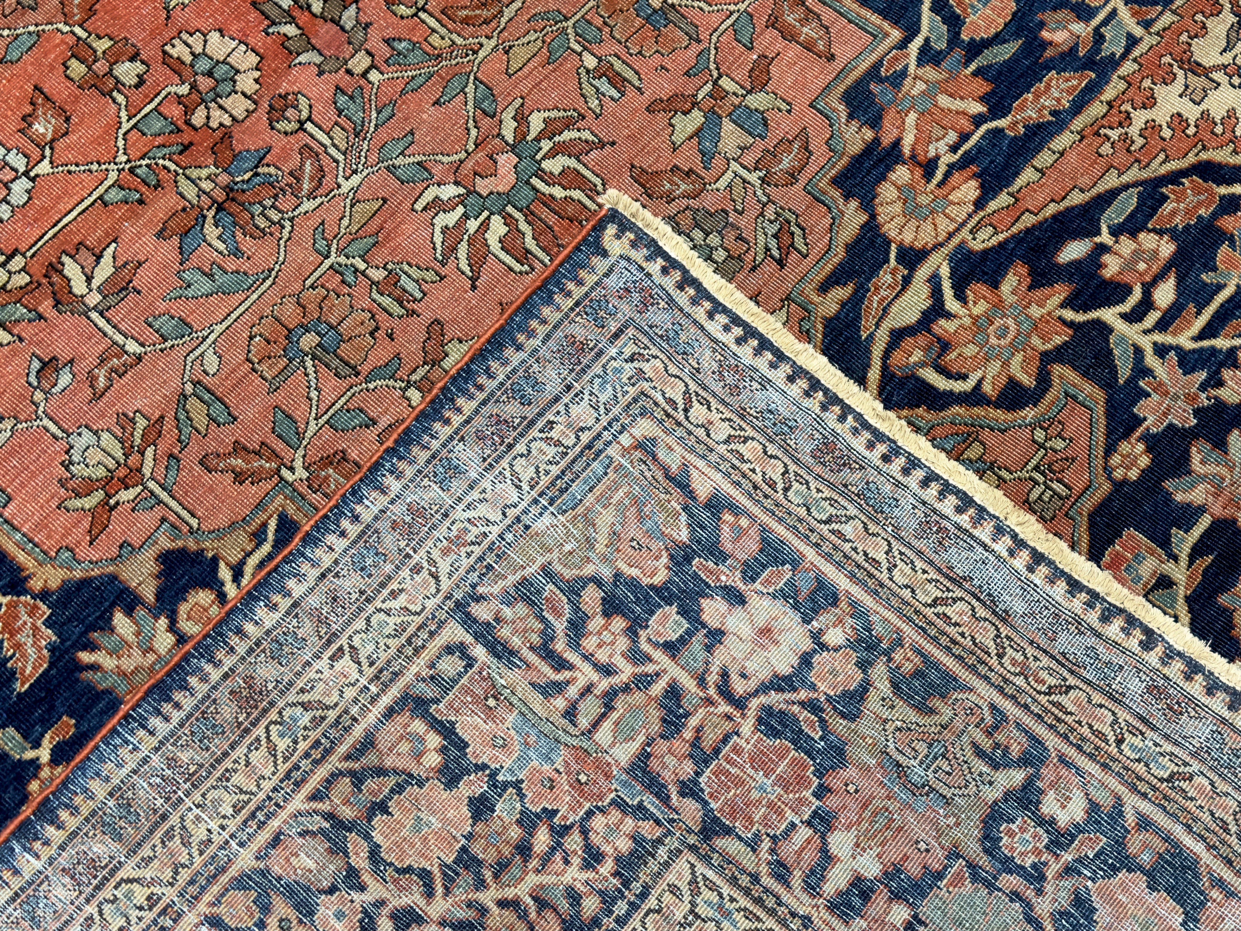 Antique  Farahan Sarouk Rug 9' 4" x 12' 1"