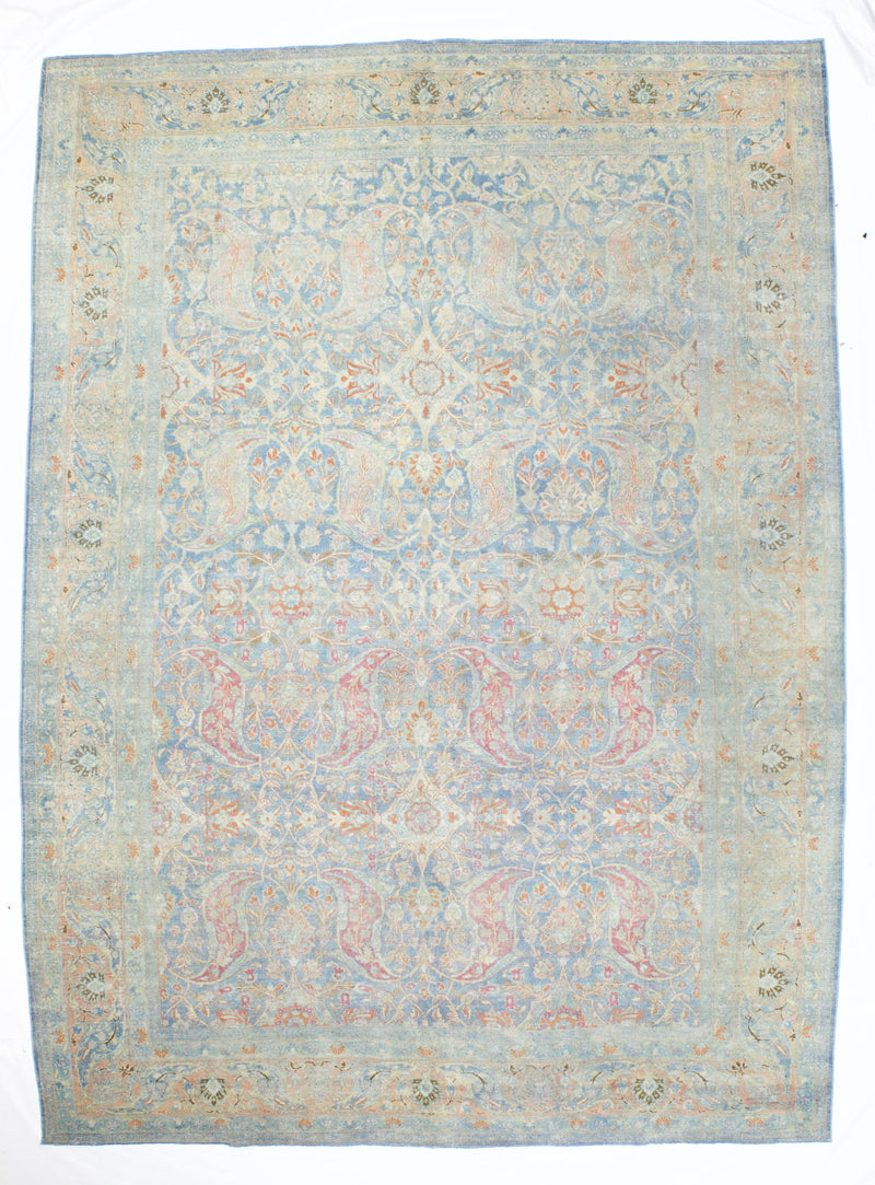 Fine Antique  Sultanabad Mahal Wool Rug 9'2