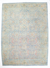 Fine Antique  Sultanabad Mahal Wool Rug 9'2" x 12' 7''