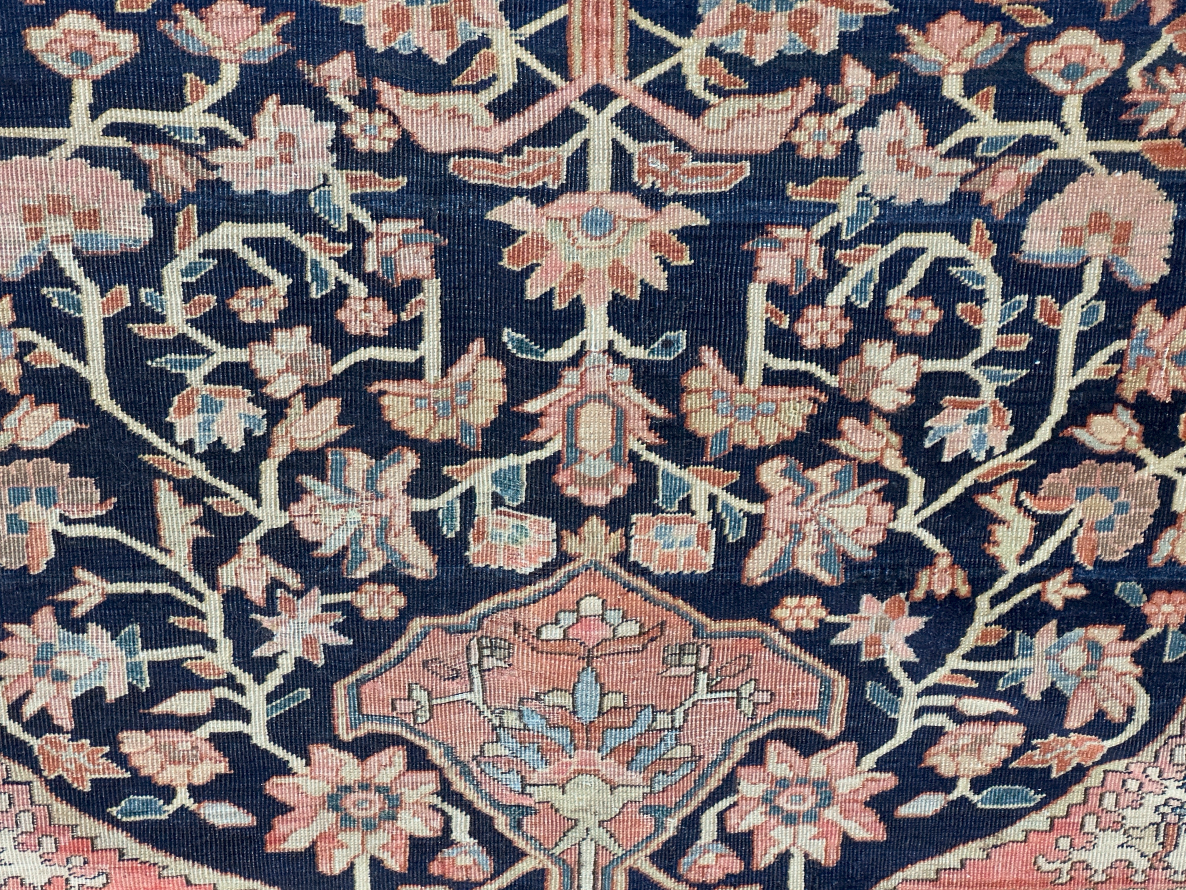 Antique  Farahan Sarouk Rug 9' 4" x 12' 1"