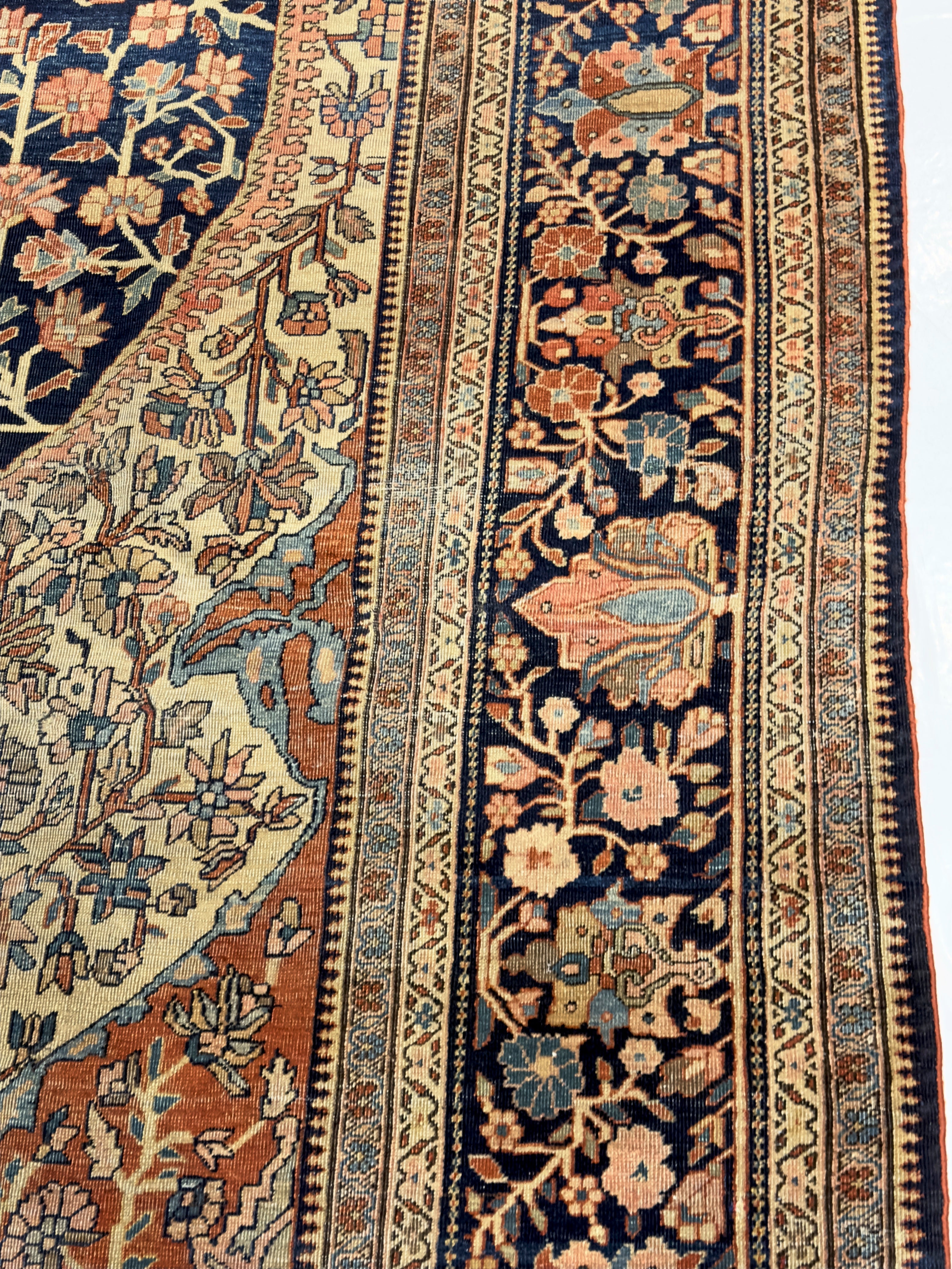 Antique  Farahan Sarouk Rug 9' 4" x 12' 1"
