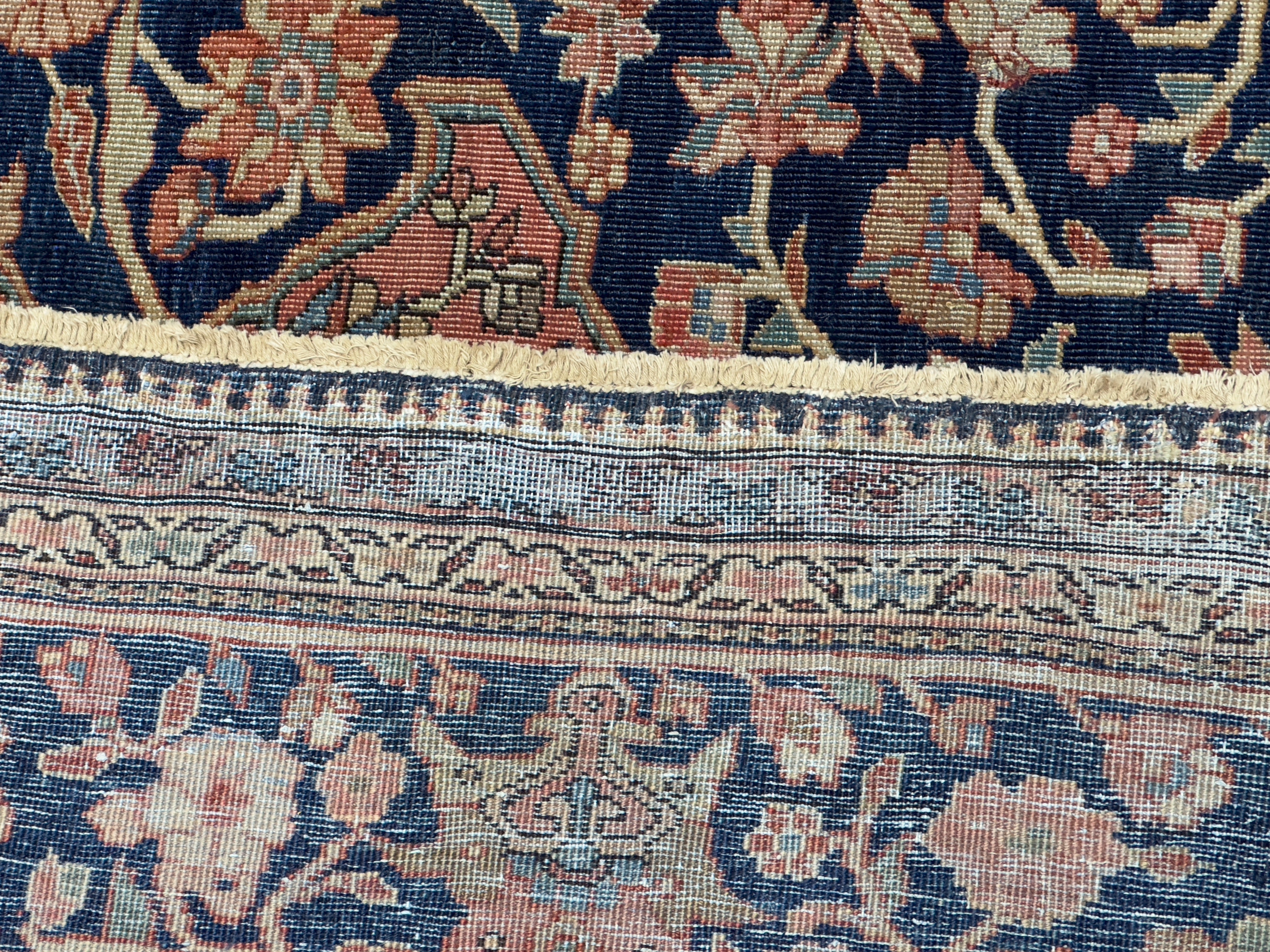 Antique  Farahan Sarouk Rug 9' 4" x 12' 1"