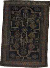 Antique Caucasian Kuba Shrivan Rug 4'1" x 5' 11"