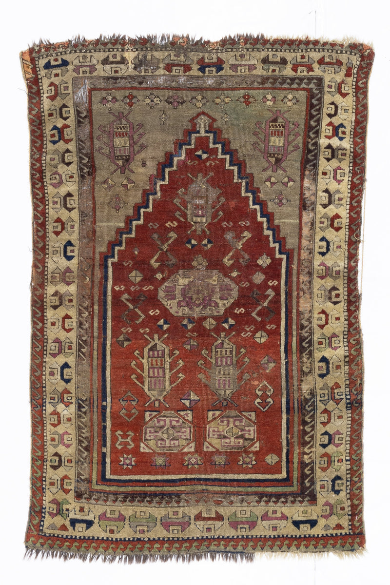 Fine Antique Turkish Konia Rug 3'0