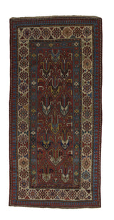 Antique Caucasian Rug 3'8" x 7' 10"