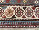 Antique Caucasian Rug 3'8" x 7' 10"