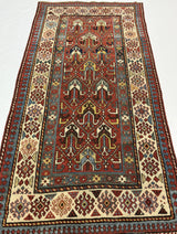 Antique Caucasian Rug 3'8" x 7' 10"