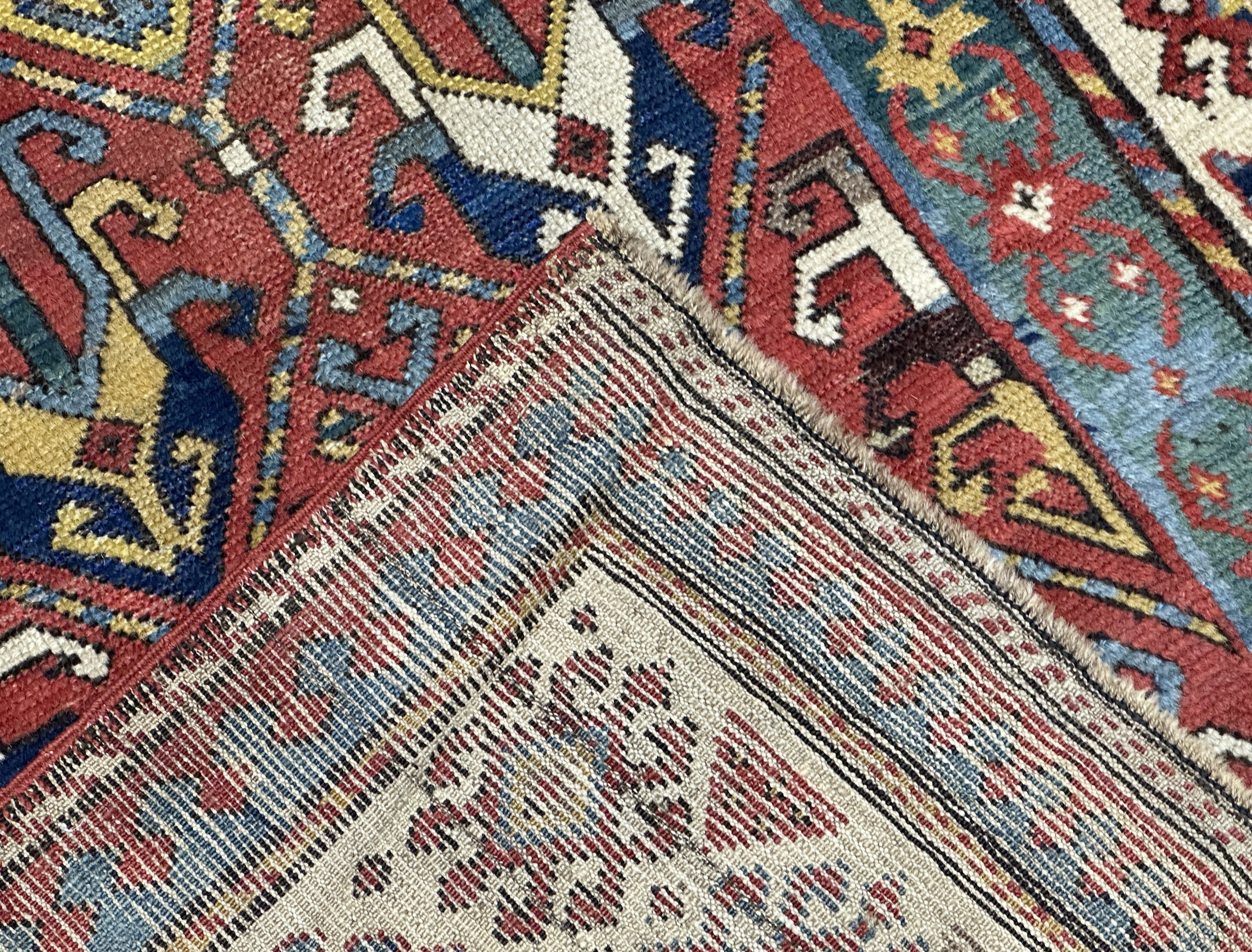 Antique Caucasian Rug 3'8" x 7' 10"