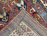 Antique Caucasian Rug 3'8" x 7' 10"