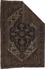 Antique  Tribal Qashqai Rug 5'1" x 7' 6"