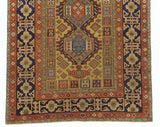 Antique Caucasian Kuba Shirvan Rug 3' 9'' x 9' 1''