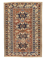 Antique Caucasian Lezgi Rug