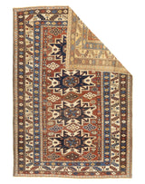 Antique Caucasian Lezgi Rug 3'7" x 5' 2"
